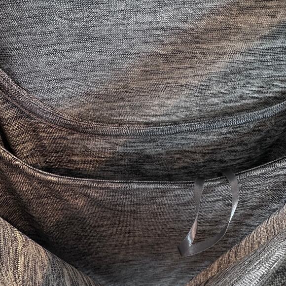 WHBM Marled Gray Cold Shoulder Dolman  Blouson Dress Small beaded strap - Picture 5 of 8